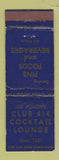 Matchbook Cover - Club 414 Cocktail Lounge WEAR