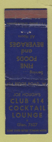 Matchbook Cover - Club 414 Cocktail Lounge WEAR