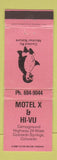 Matchbook Cover - Motel X & Hi Vu Colorado Springs