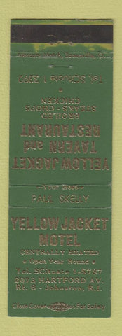 Matchbook Cover - Yellow Jacket Motel Johnston RI #1