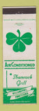 Matchbook Cover - Shamrock Grill Williamsport PA