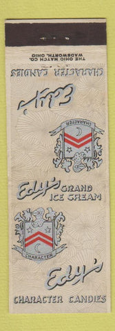 Matchbook Cover - Edy's Candy Ice Cream Oakland Berkeley San Francisco CA