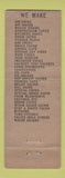 Matchbook Cover - Consolidated Brass Detroit MI WEAR