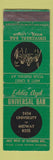 Matchbook Cover - Eddie Ayd Universal Bar St Paul MN WEAR