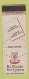 Matchbook Cover - Peninsular Steel Company Detroit Cleveland WEAR