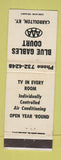 Matchbook Cover - Blue Gables Court Carrollton KY