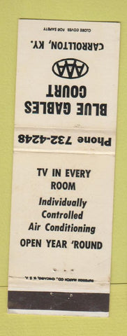 Matchbook Cover - Blue Gables Court Carrollton KY