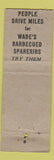 Matchbook Cover - Wade's Restaurant Minneapolis MN WEAR