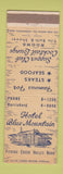 Matchbook Cover - Hotel Blue Mountain Harrisburg PA area
