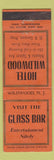 Matchbook Cover - Hotel Wildwood NJ WORN