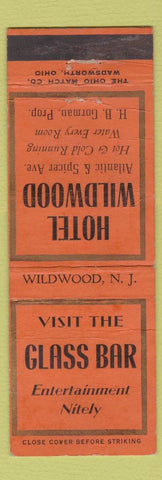 Matchbook Cover - Hotel Wildwood NJ WORN