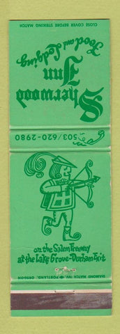 Matchbook Cover - Sherwood Inn Restaurant Durham OR WEAR