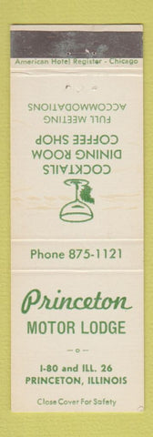 Matchbook Cover - Princeton Motor Lodge IL