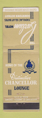 Matchbook Cover - Barlum Hotel Detroit MI