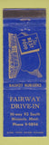 Matchbook Cover - Fairway Drive In Missoula MT