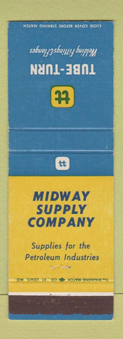 Matchbook Cover - Tube Turn Welding Fittings Sterling Saginaw Mount Pleasant MI