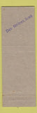 Matchbook Cover - Bassman Bros Market Grocery Des Moines IA WEAR