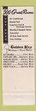 Matchbook Cover - Capitol Park Motor Hotel Lansing MI WEAR