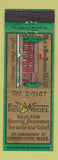 Matchbook Cover - Fred Vogel Real Estate Insurance Longmeadow MA
