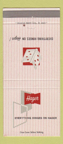 Matchbook Cover - Gaer Hinges St Louis MO 30 Strike