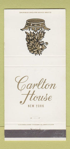 Matchbook Cover - Carlton House New York City 30 Strike