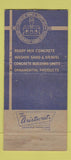Matchbook Cover - Superior Sand Supply New Castle PA 30 Strike