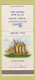 Matchbook Cover - Bert's Restaurant Plymouth MA WEAR 30 Strike