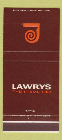Matchbook Cover - Lawry's Prime Rib 30 Strike