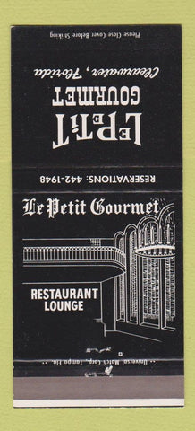Matchbook Cover - Pe Petit Gourmet Restaurant Clearwater FL 30 Strike