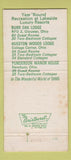 Matchbook Cover - Ohio Inns Burr Oak Lodge Hueston Woods 30 Strike