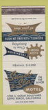 Matchbook Cover - Sand & Sea Motel Long Beach CA WEAR 30 Strike