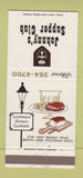 Matchbook Cover - Johnny's Supper Club Brown Deer WI 30 Strike