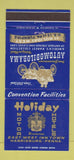 Matchbook Cover - Holiday Motor Hotels Harrisburg PA  30 Strike