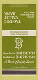 Matchbook Cover - Taconic Valley Bank Berlin New Lebanon NY 30 Strike