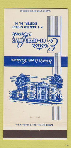 Matchbook Cover - Exeter COOP Bank NH 30 Strike
