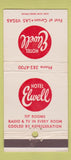 Matchbook Cover - Hotel Elwell Las Vegas NV 30 Strike