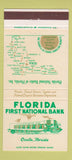 Matchbook Cover - Florida First National Bank Ocala FL 30 Strike