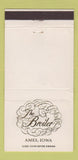 Matchbook Cover - The Broiler Ames IA WEAR 30 Strike