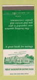 Matchbook Cover - Great Barrington Savings Bank  30 Strike
