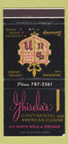 Matchbook Cover - Ghisela's Restaurant Chicago IL WEAR 30 Strike