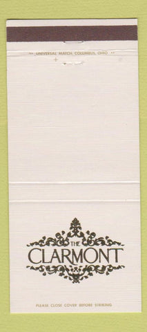 Matchbook Cover - The Clarmont Columbus OH 30 Strike