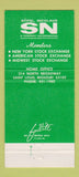 Matchbook Cover - Stifel Nicholaus Investments Kansas City MO 30 Strike
