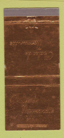 Matchbook Cover - Chalet De Normandie Cafe Concarneau 30 Strike