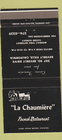 Matchbook Cover - La Louisiane French Restaurant San Antonio TX 30 Strike