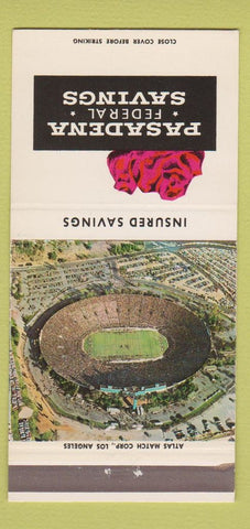 Matchbook Cover - Pasadena Federal Savings CA 30 Strike