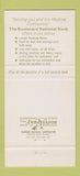 Matchbook Cover - Boulevard National Bank Denver Colorado 30 Strike