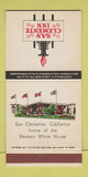 Matchbook Cover - San Clemente Inn CA 30 Strike