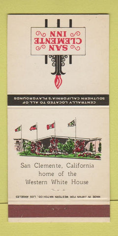 Matchbook Cover - San Clemente Inn CA 30 Strike