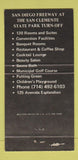 Matchbook Cover - San Clemente Inn CA 30 Strike