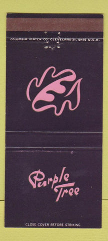 Matchbook Cover - Purple Tree Lounge CHAIN 30 Strike